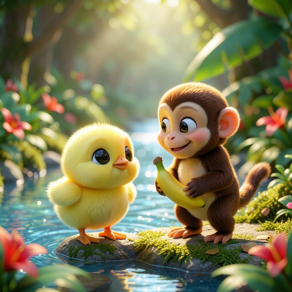 Pollito Amarillito y la Gran Selva - ilustración 1