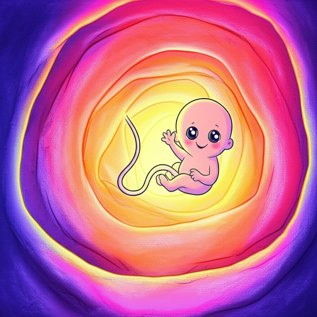 ¡Aventuras en el Vientre Mágico: El Pequeño Viaje de Emi!