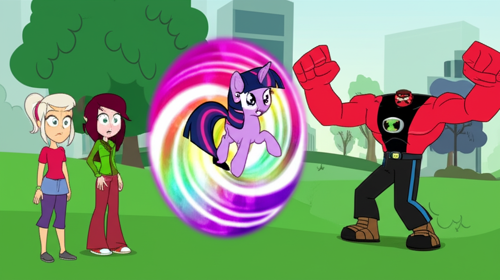 ¡Ben 10 y el Portal a Equestria: El Viaje de Twilight!
