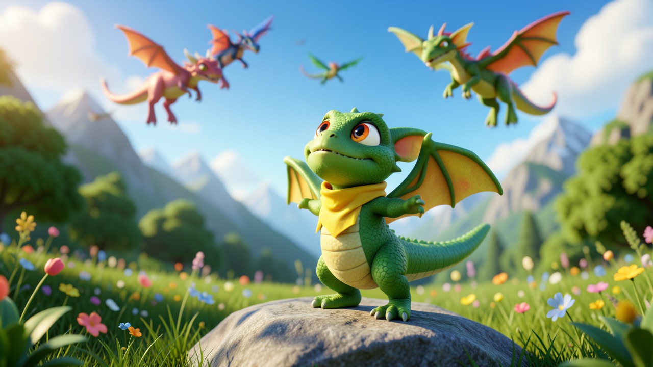 El Vuelo de Barnaby: El Dragón que Caminaba sobre las Nubes