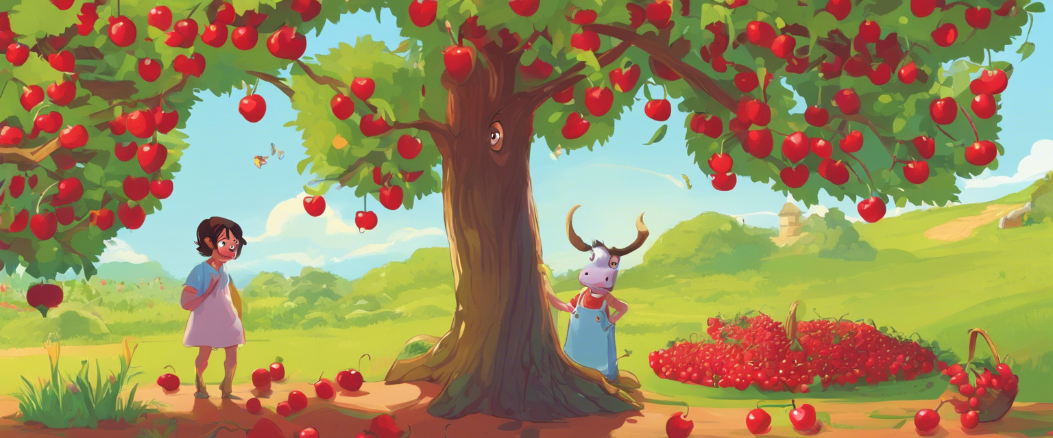 El día en que Monstruo descubrió las cerezas en la granja