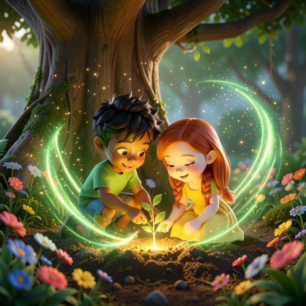 La Semilla de Luz y el Susurro del Bosque - ilustración 2