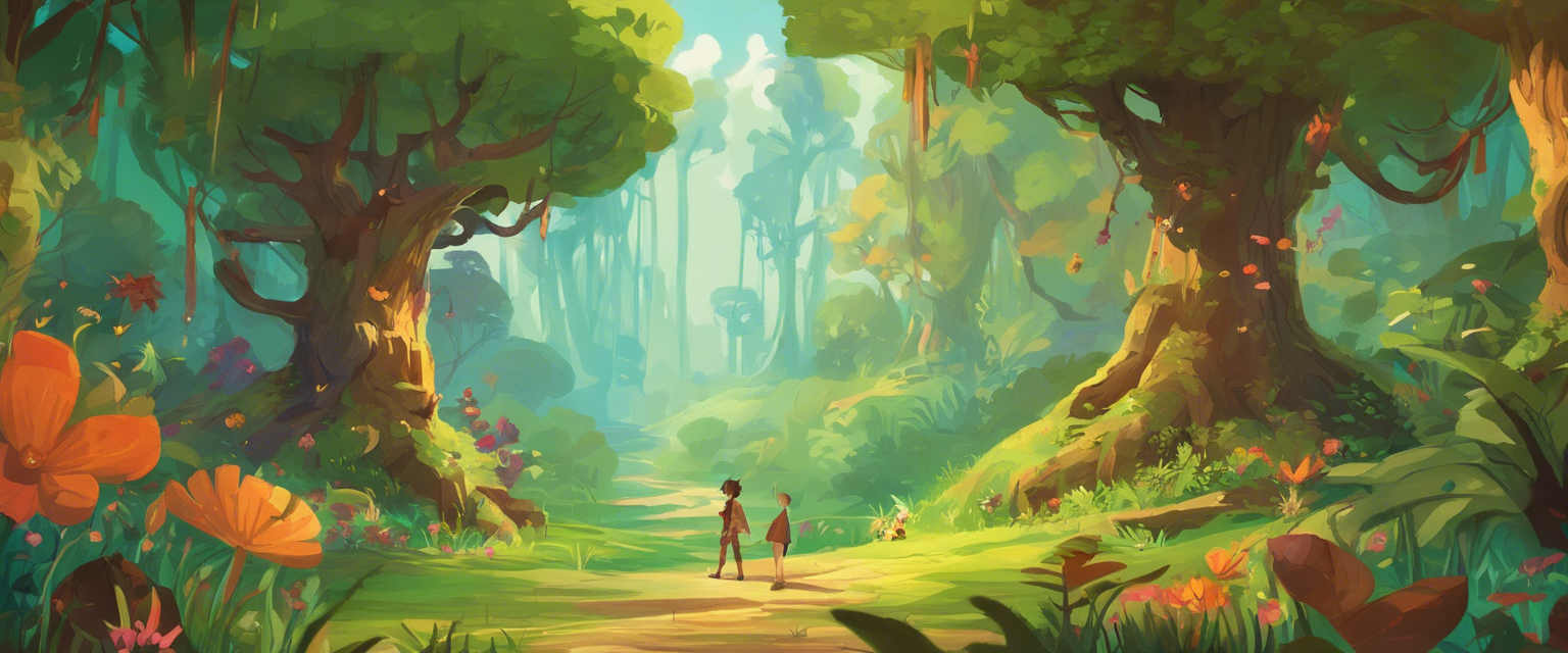 Los tres amigos y el bosque encantado