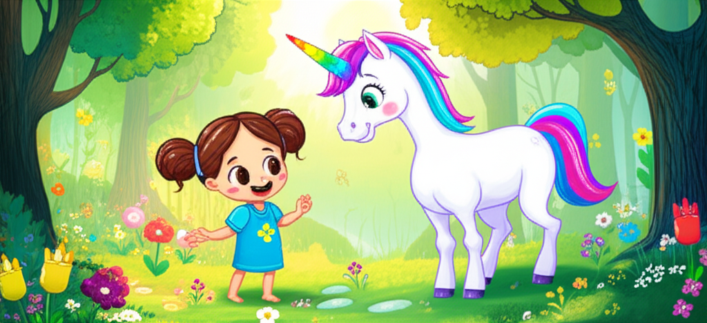 "El Unicornio Arcoíris de Guada y el Misterio de la Flor Desvanecida"