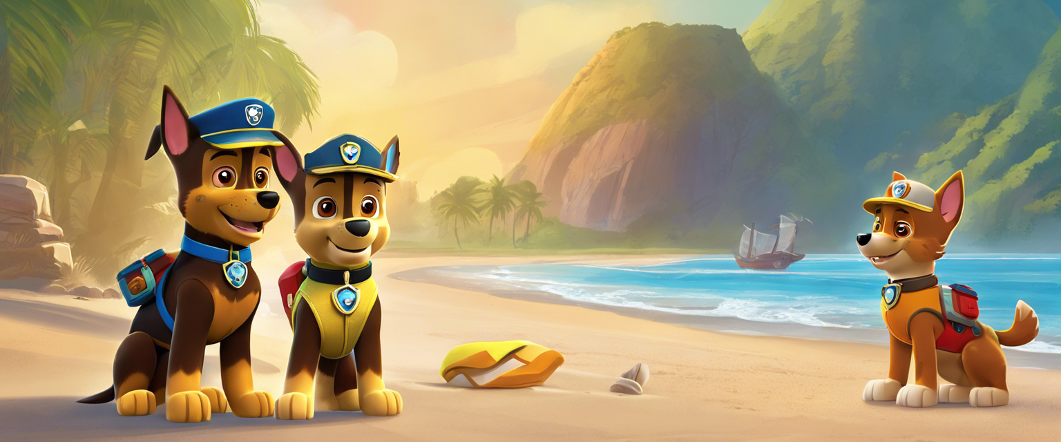 La patrulla canina y el rescate en la playa