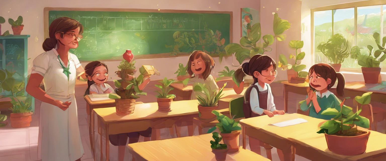 El hechizo del estornudo en la escuela de la profesora Pizarrón
