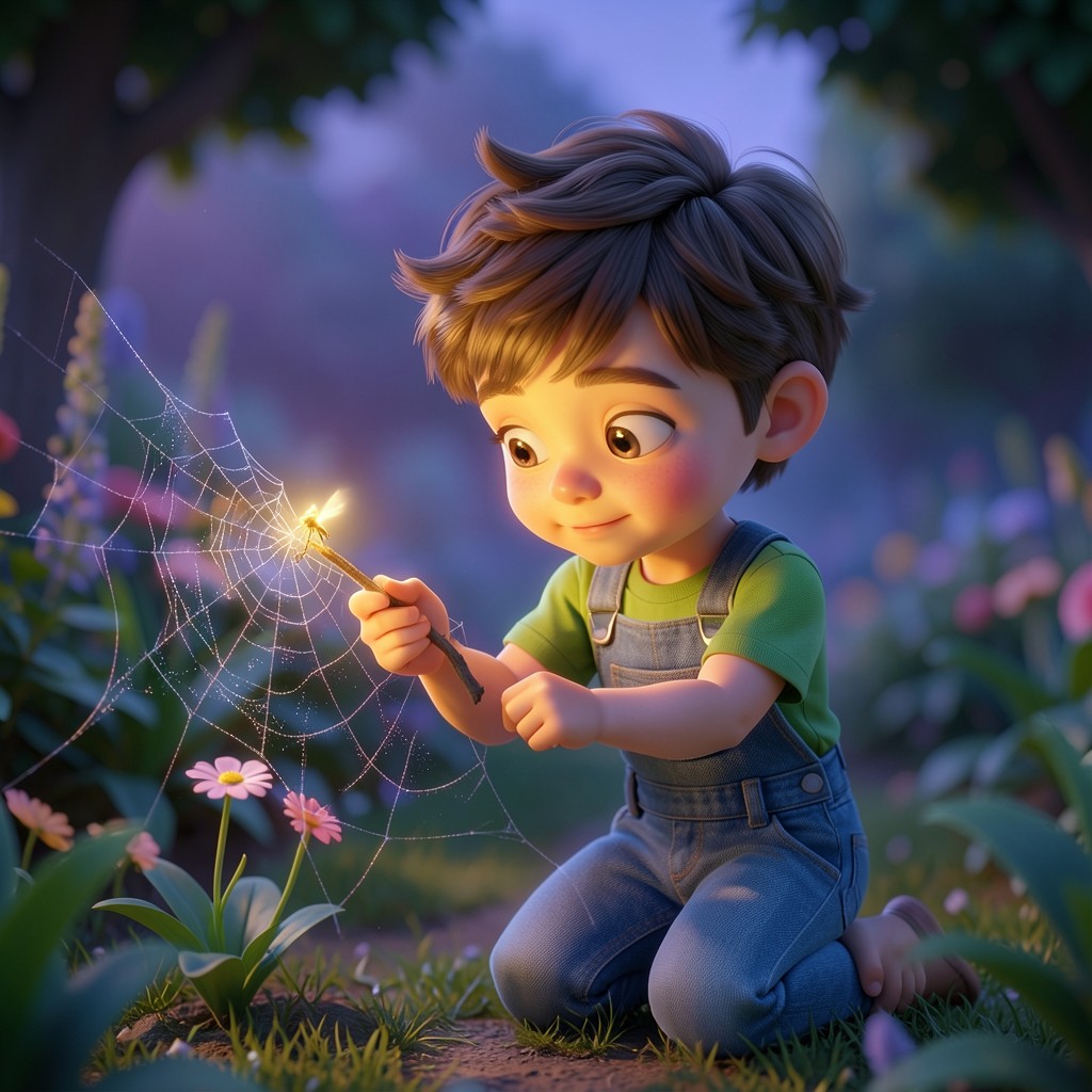 Mateo y el Secreto del Jardín Luminoso - ilustración 1