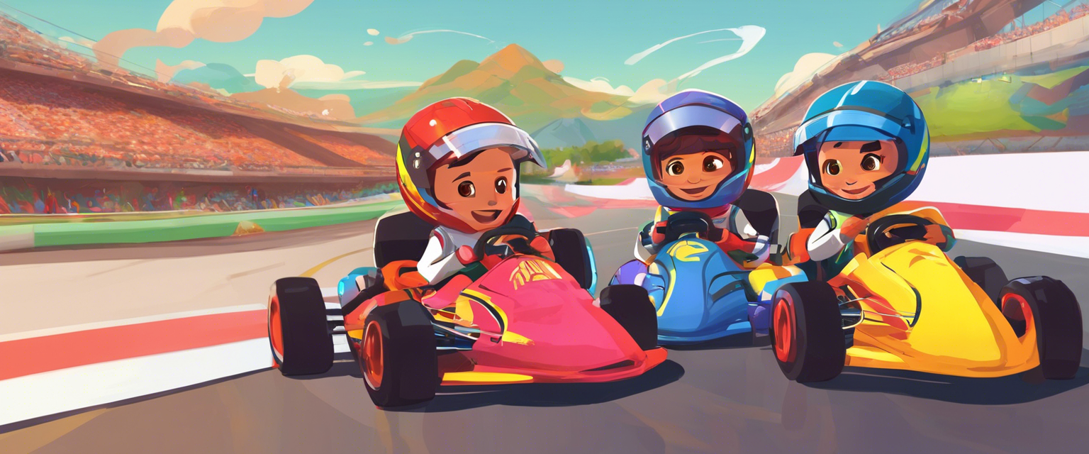 Santiago y su gran carrera de karting