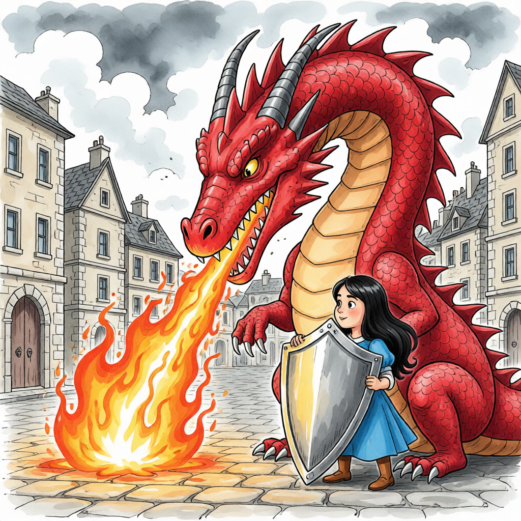 The Princess and the Shield of Embers - illustration 1