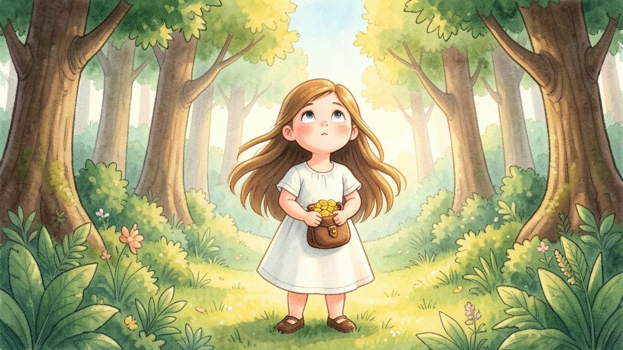 La niña honesta y el hada del bosque