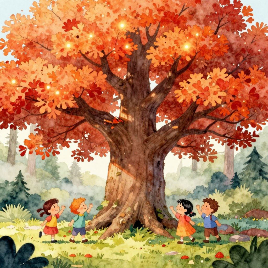 Der Blätterzauber im Herbst - Illustration 1