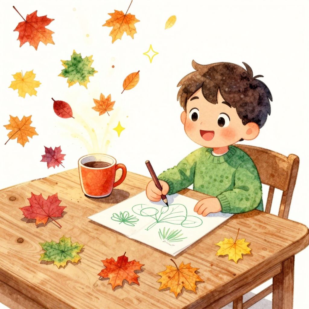 Der Blätterzauber im Herbst - Illustration 2