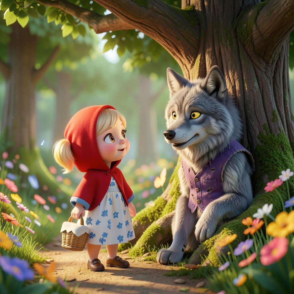 La Aventura de Caperucita en el Bosque - ilustración 1