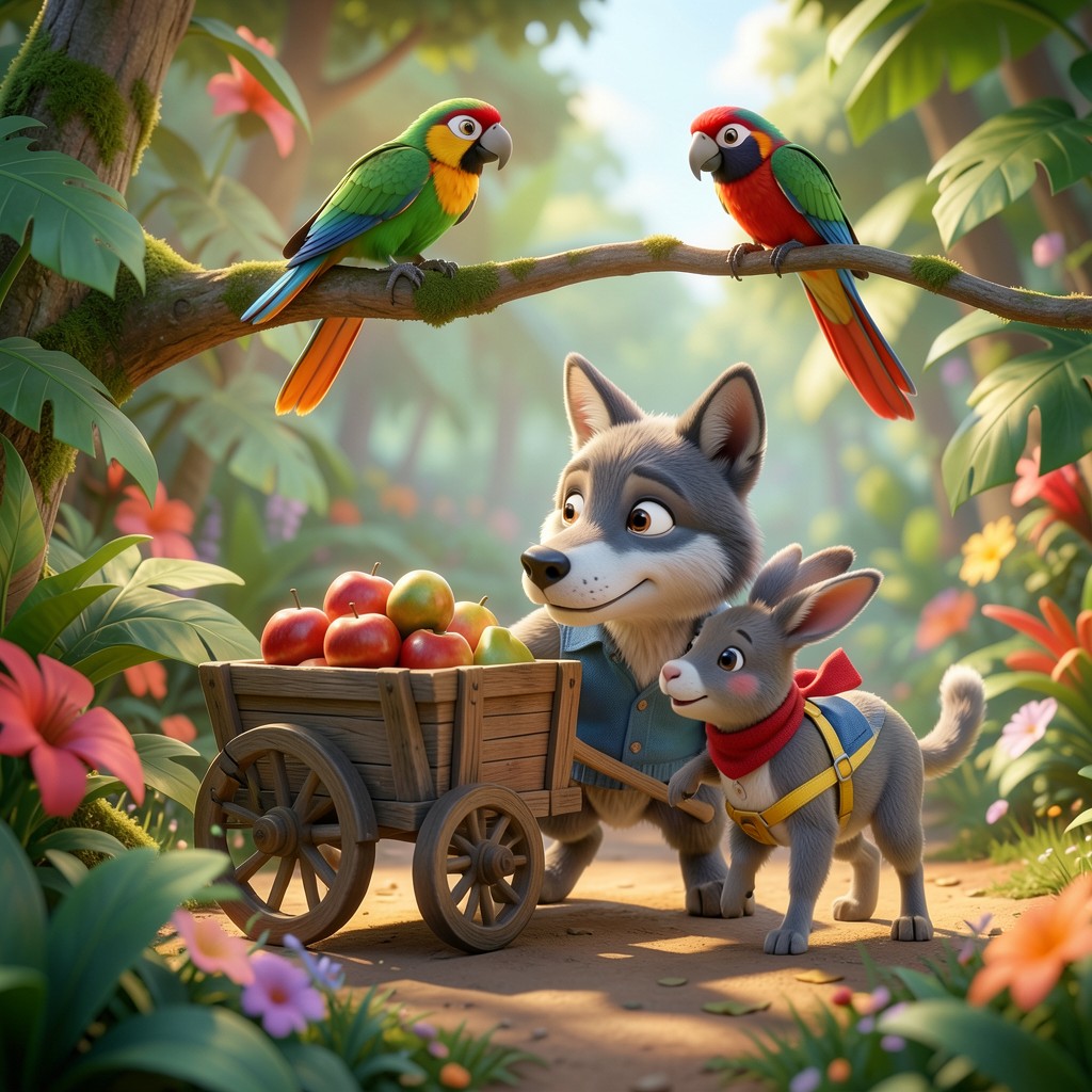 Lupo y el Tesoro de la Carreta - ilustración 1