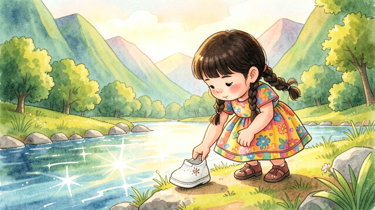 El Río Susurrante y el Misterio de los Zapatos Perdidos