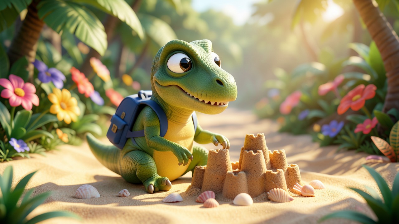 Dino y el Secreto del Volcán de Colores