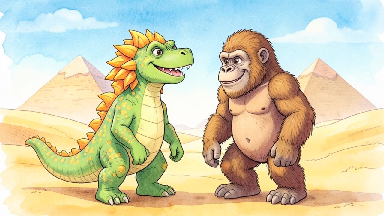 "Godzilla y Kong: ¡Pirámides y Rabietas!"