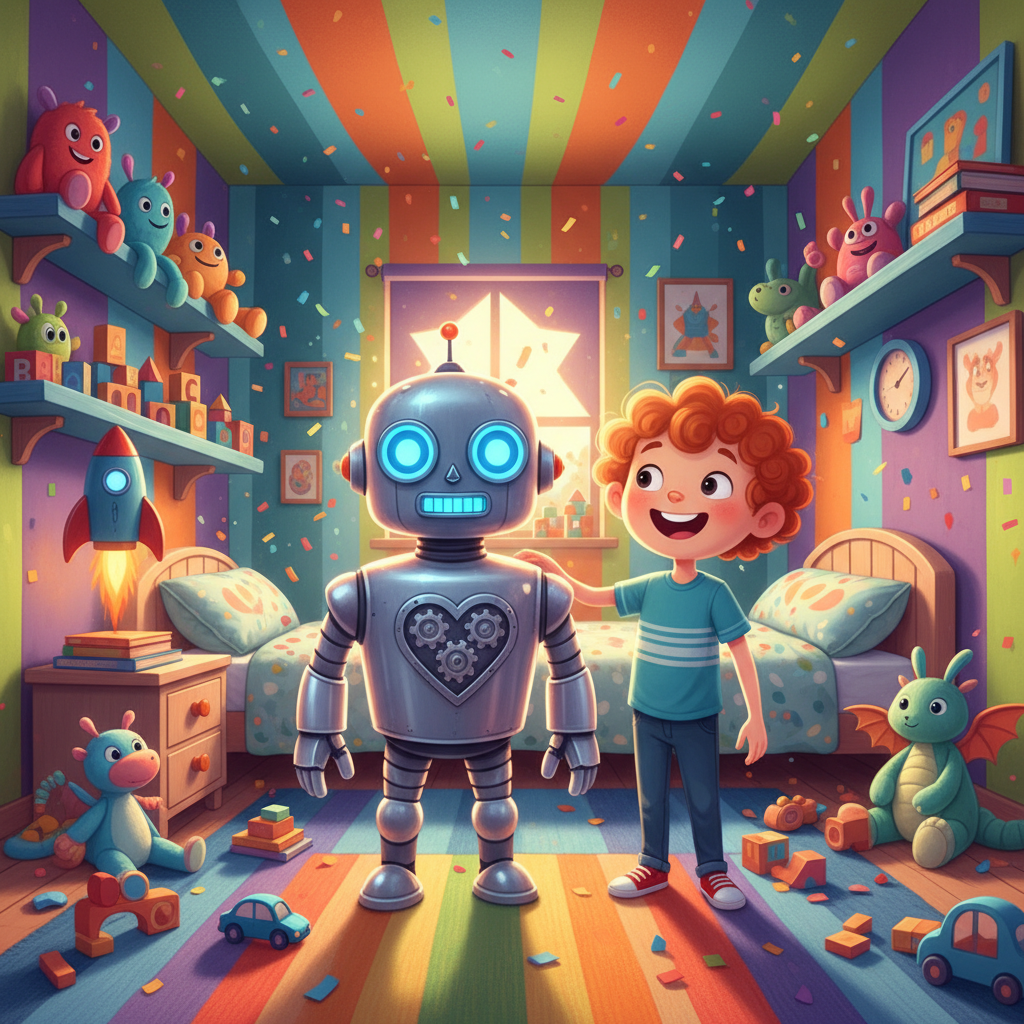 La Aventura de Leo y el Robot Travieso