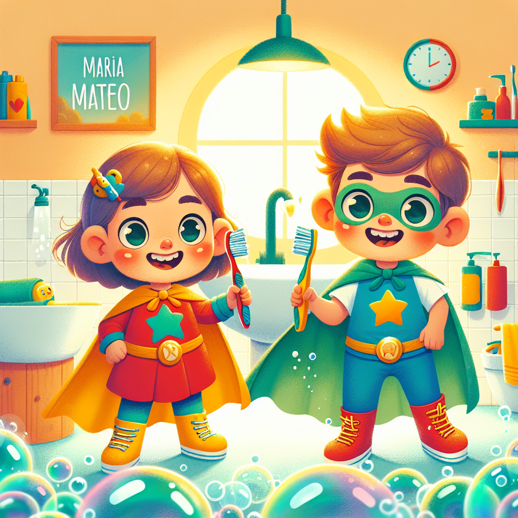 Maria y Mateo Aventuran en el Mundo del Cuidado Personal