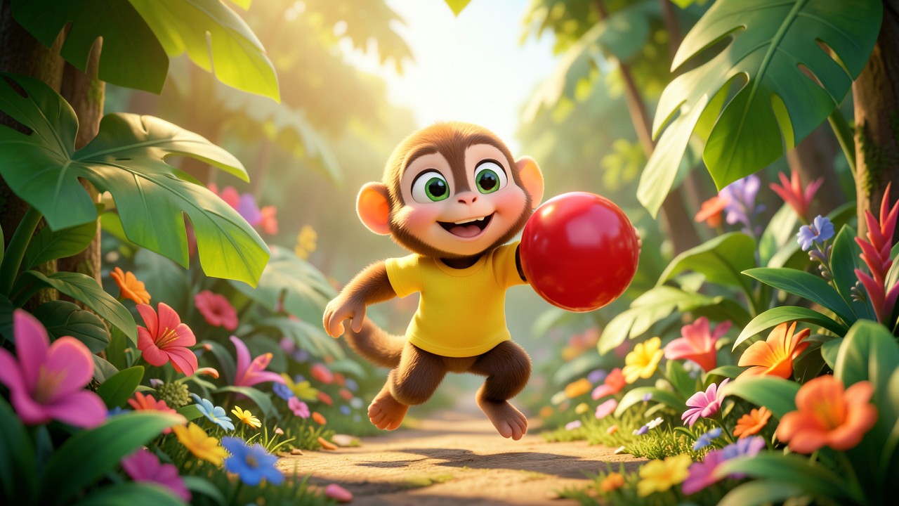 Lolo el Monito Aprende a Compartir