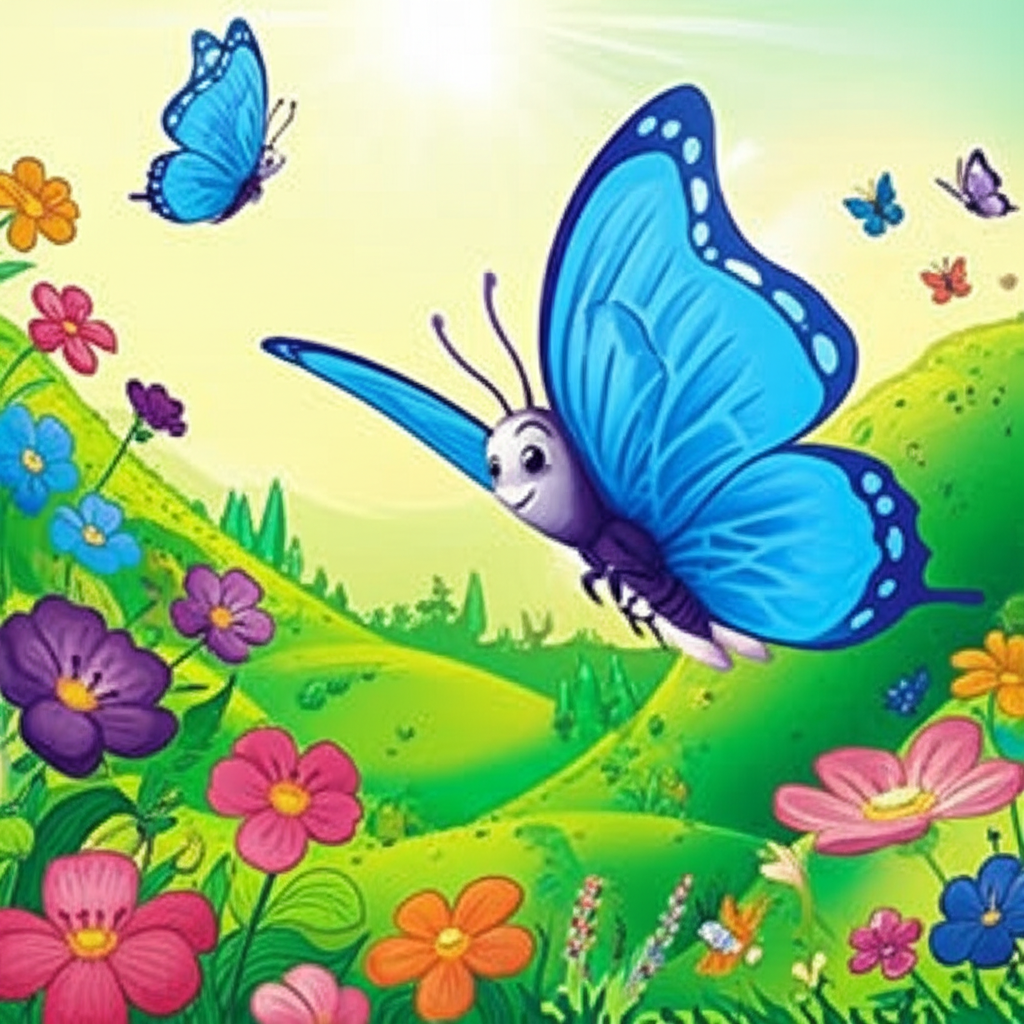 El Viaje Mágico de la Mariposa Celeste