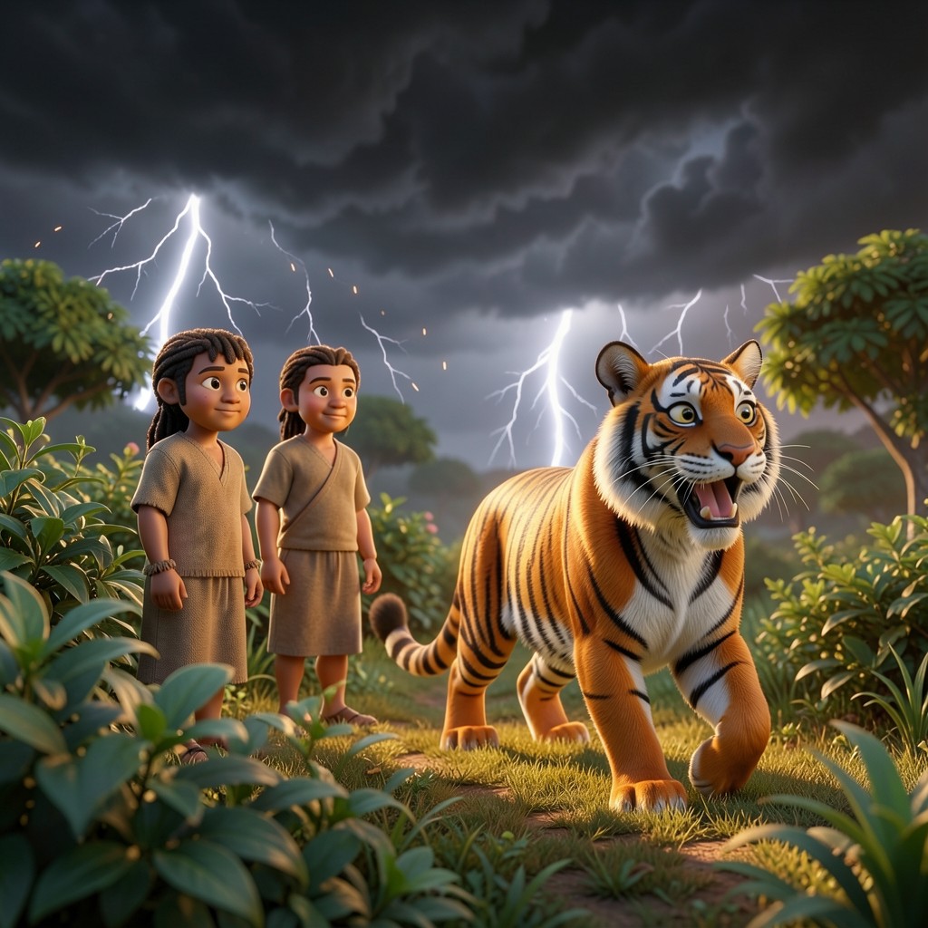 El tigre y el aguacero - ilustración 1