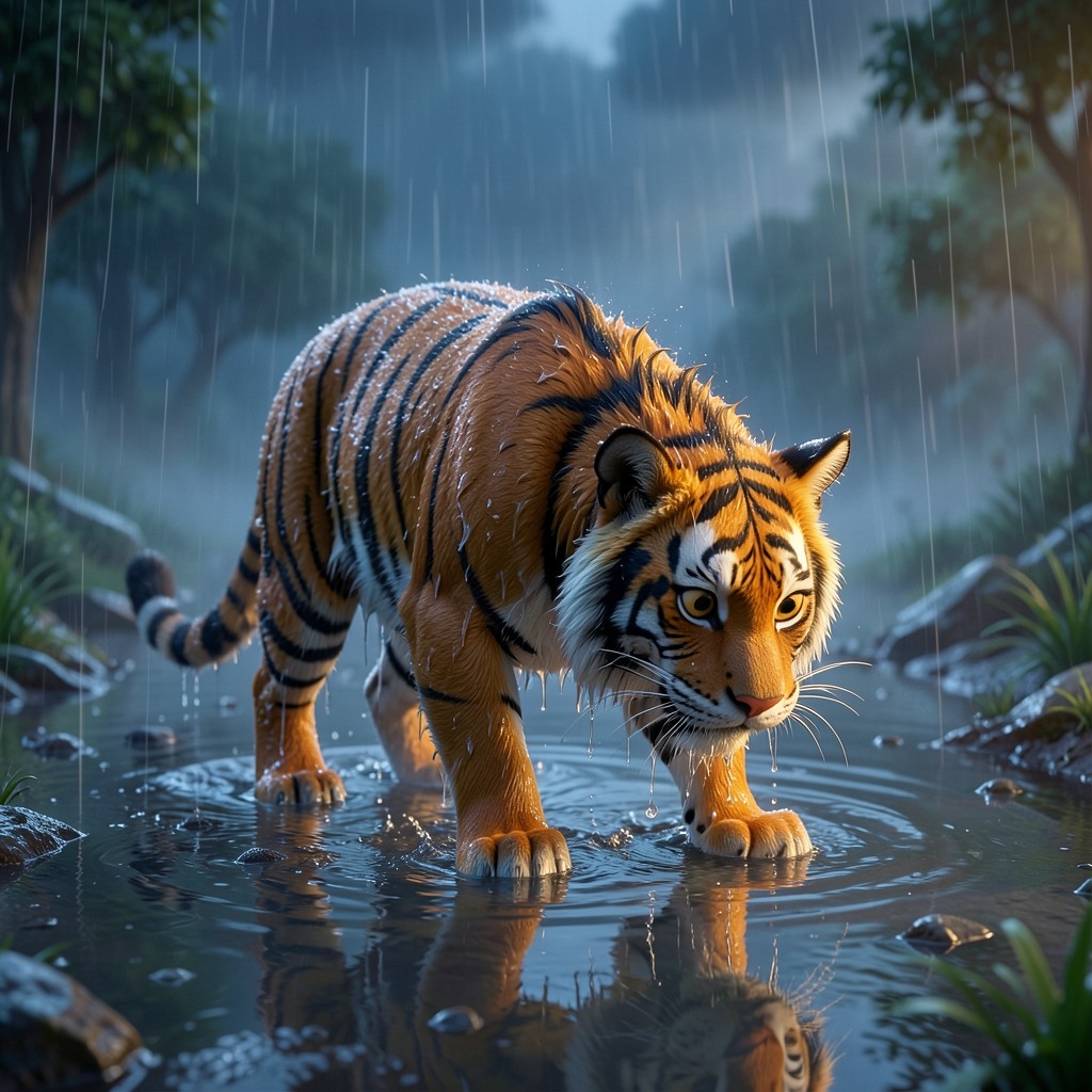 El tigre y el aguacero - ilustración 2