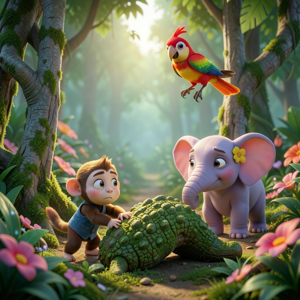 The Great Jungle Hide-and-Seek Mystery - illustration 1