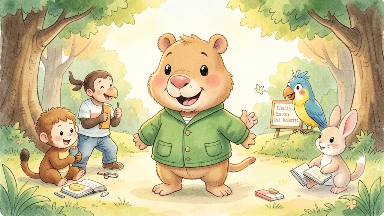 El primer día de clases del capibara