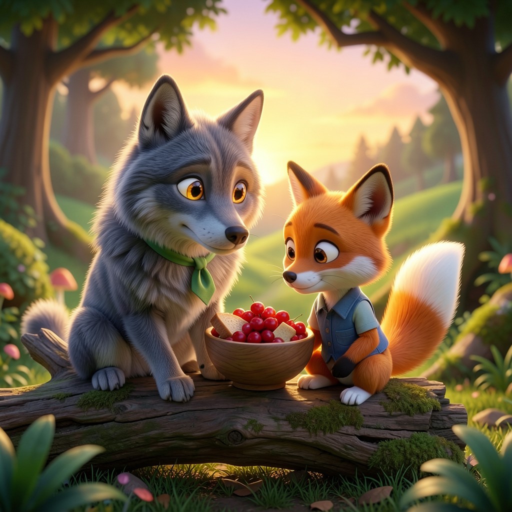 A Grande Aventura de Lupo e Fina: Uma Amizade na Floresta - ilustração 2