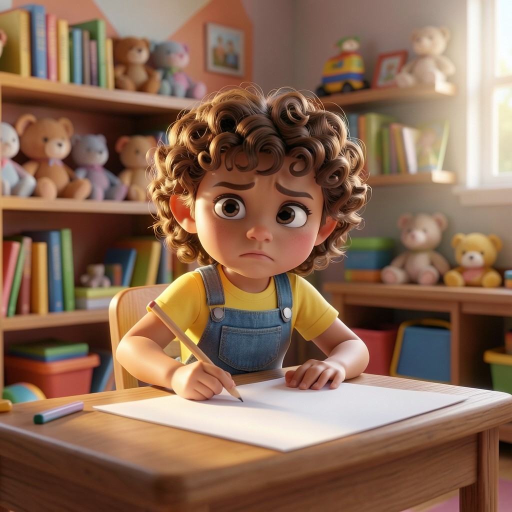 Lucía y el Lápiz de la Verdad Brillante - ilustración 1