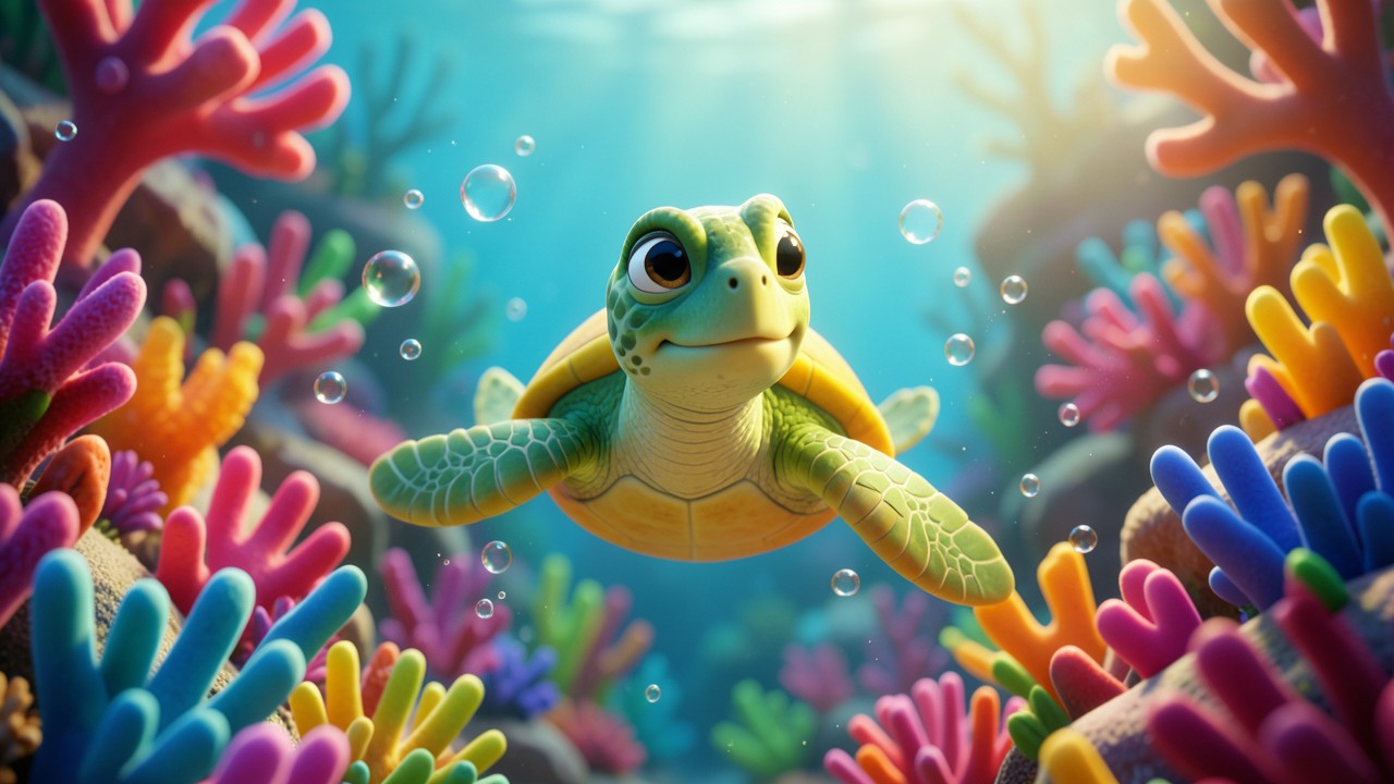 Tita la Tortuga y el Mar Azul