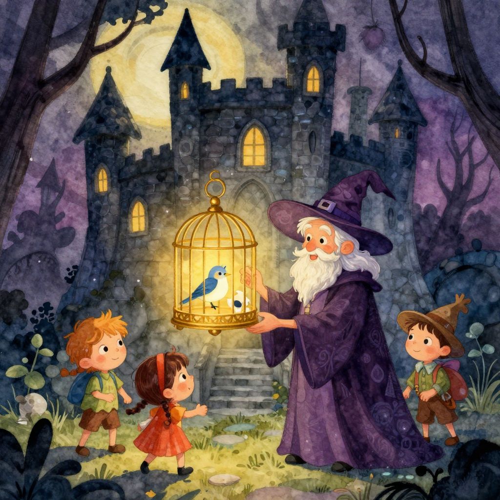 Jorinde und Joringel im Zauberwald - Illustration 1
