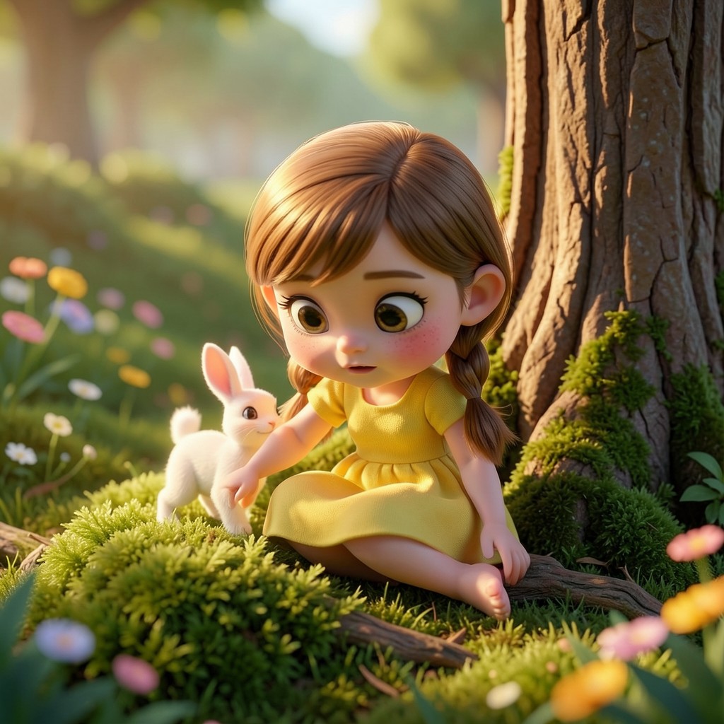 Luna y el Secreto del Jardín Mágico - ilustración 2