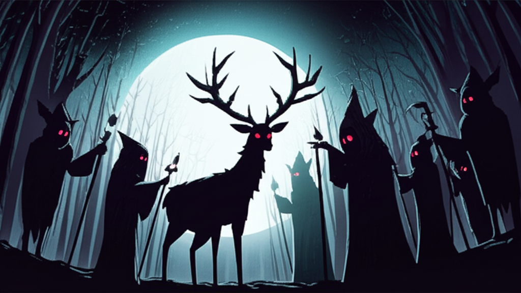 El Venado de la Oscuridad y los Niños Perdidos del Bosque Susurrante