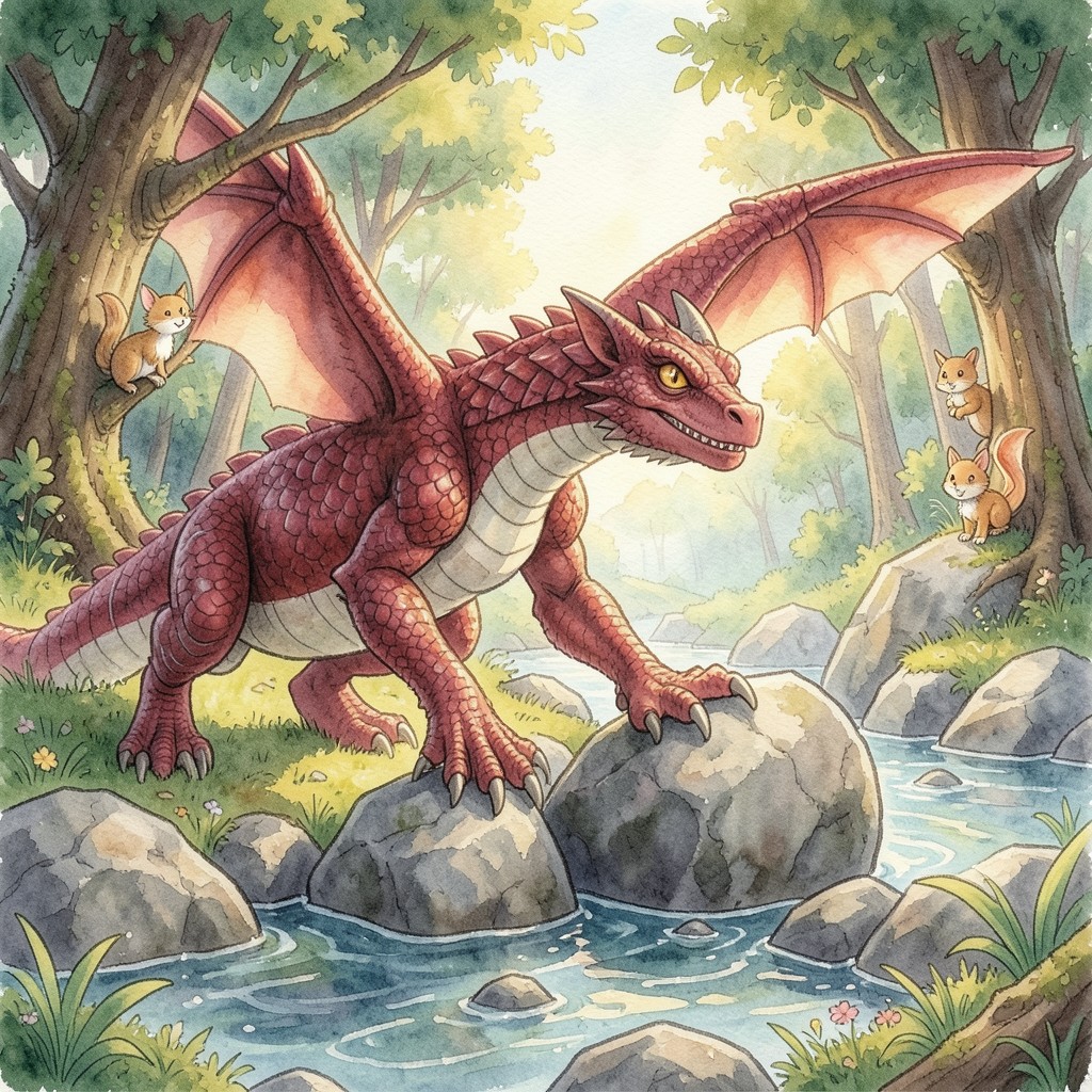 El Despertar del Dragón de Rubí: Un Viaje más allá de las Llamas - ilustración 1