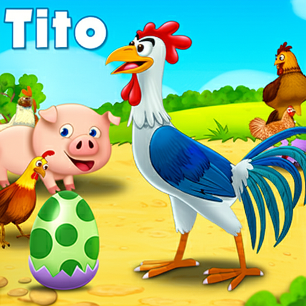 "El Gallito Tito y el Huevo Apestoso: ¡Una Aventura Picante!"