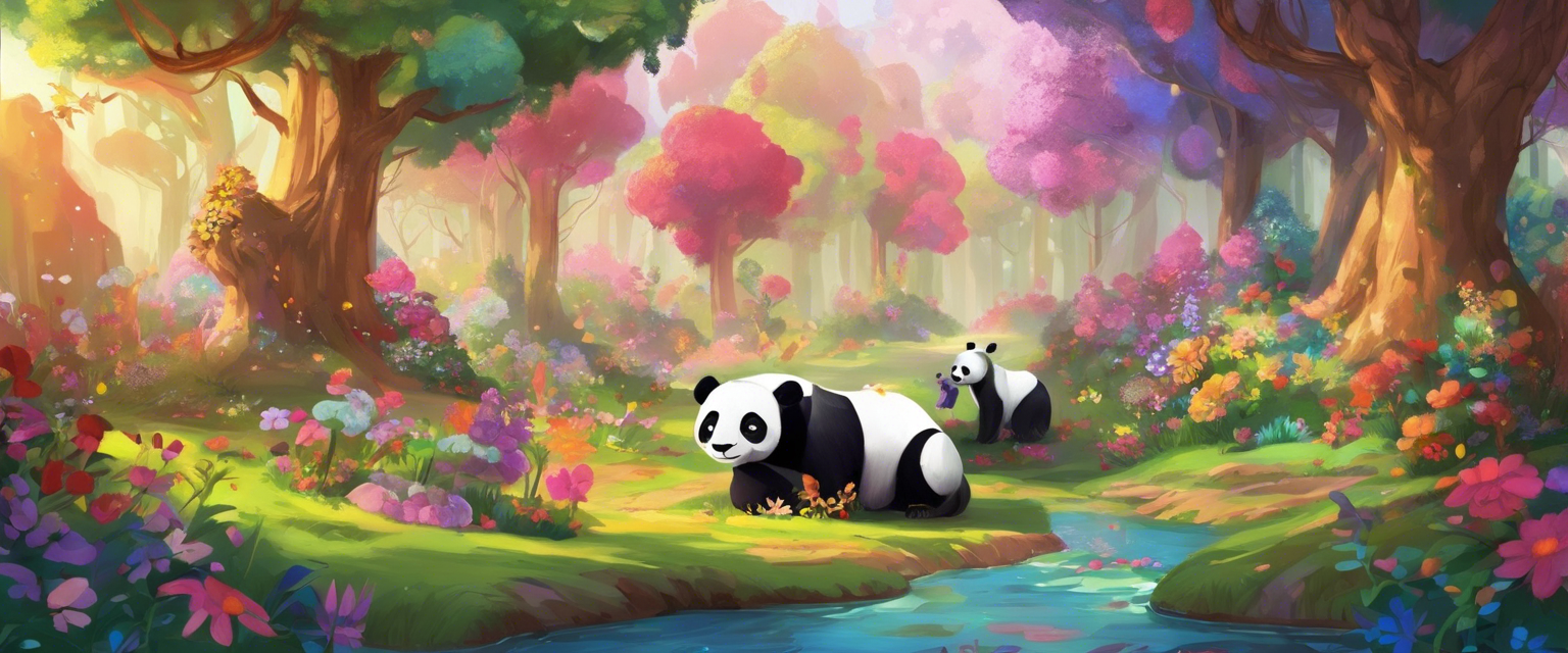 El viaje mágico del Panda, el Arcoíris y el Unicornio