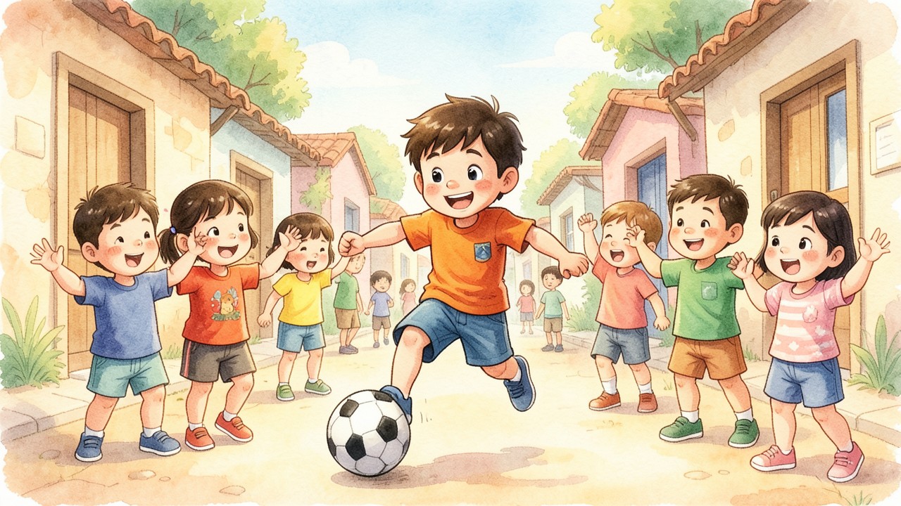 El sueño del niño futbolista