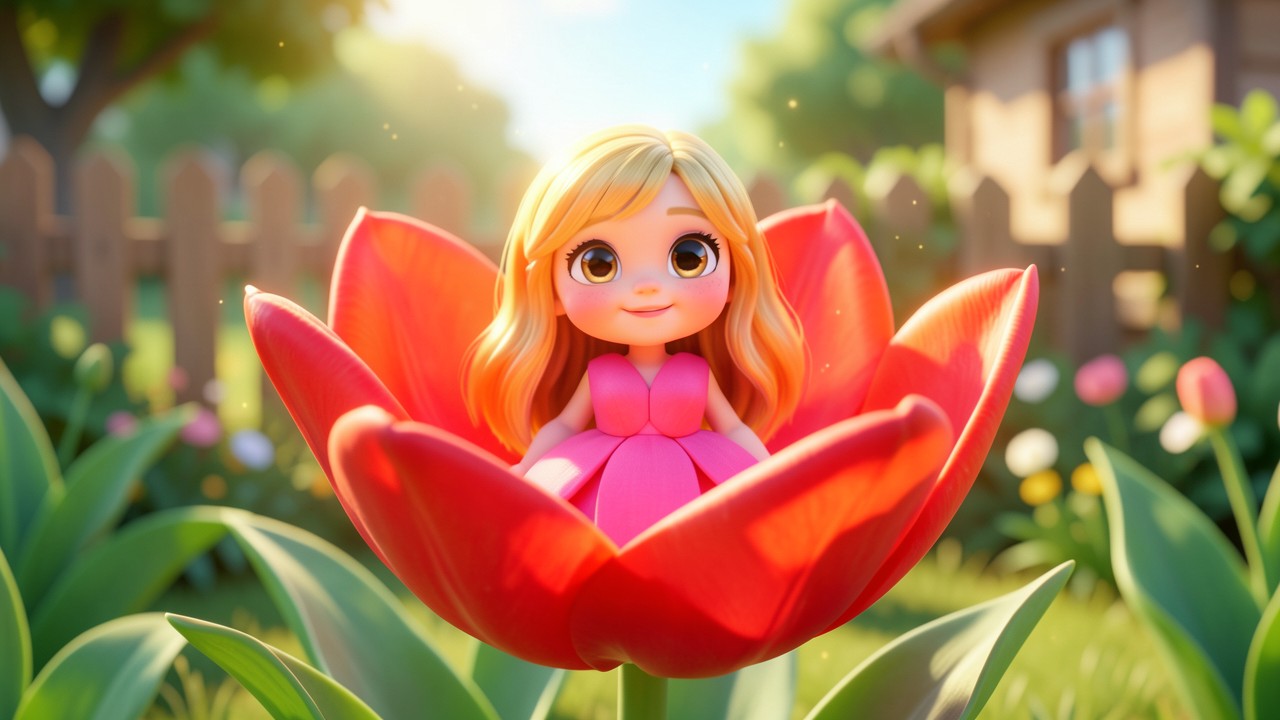 La Valiente Pulgarcita y el Jardín Mágico
