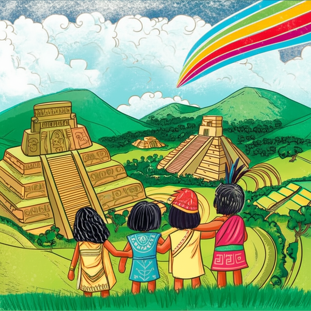 Las Aventuras de Maya, Ícaro y Túpac: Un Viaje Prehispánico