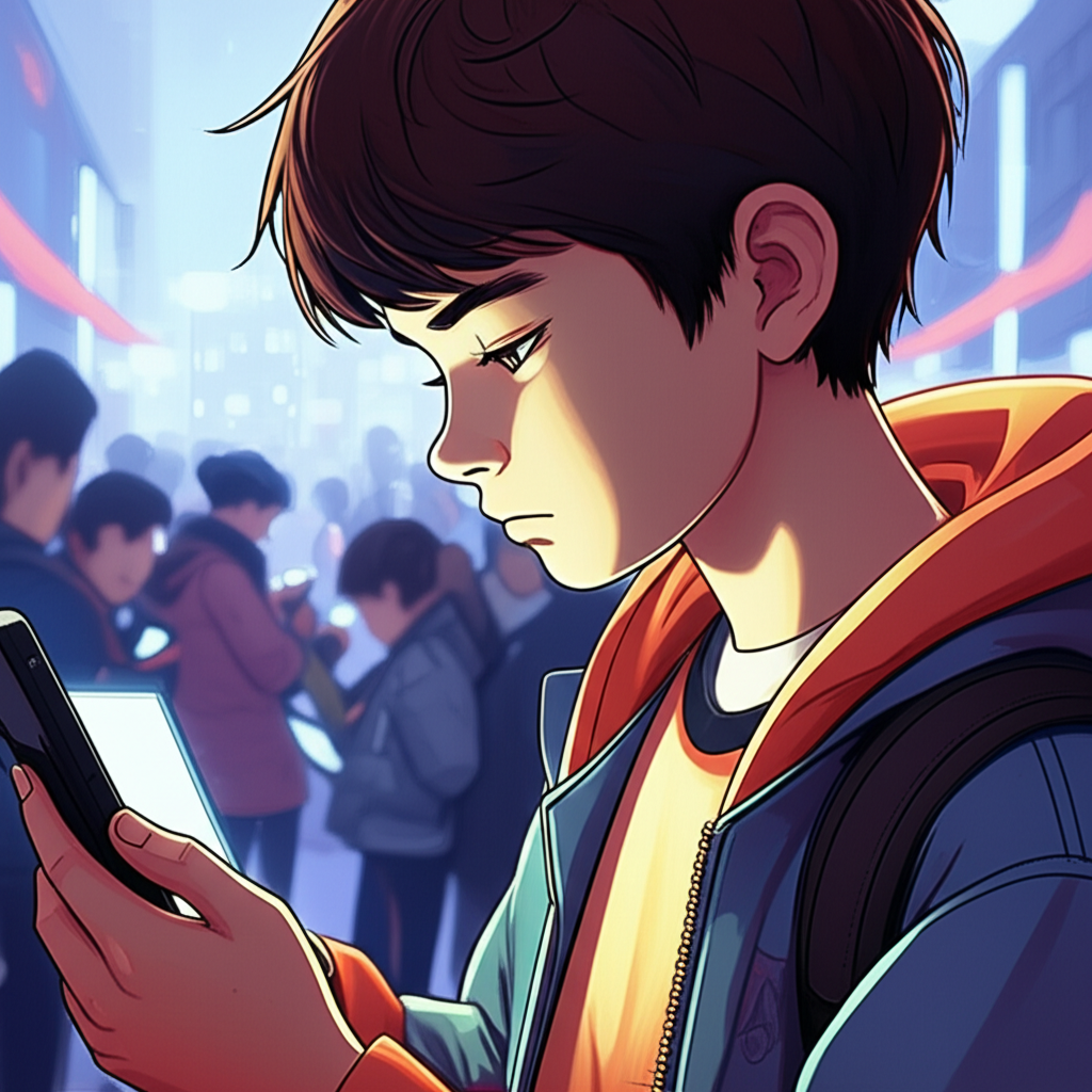 El Despertar de Mateo: Un Viaje a Través del Espejo Digital