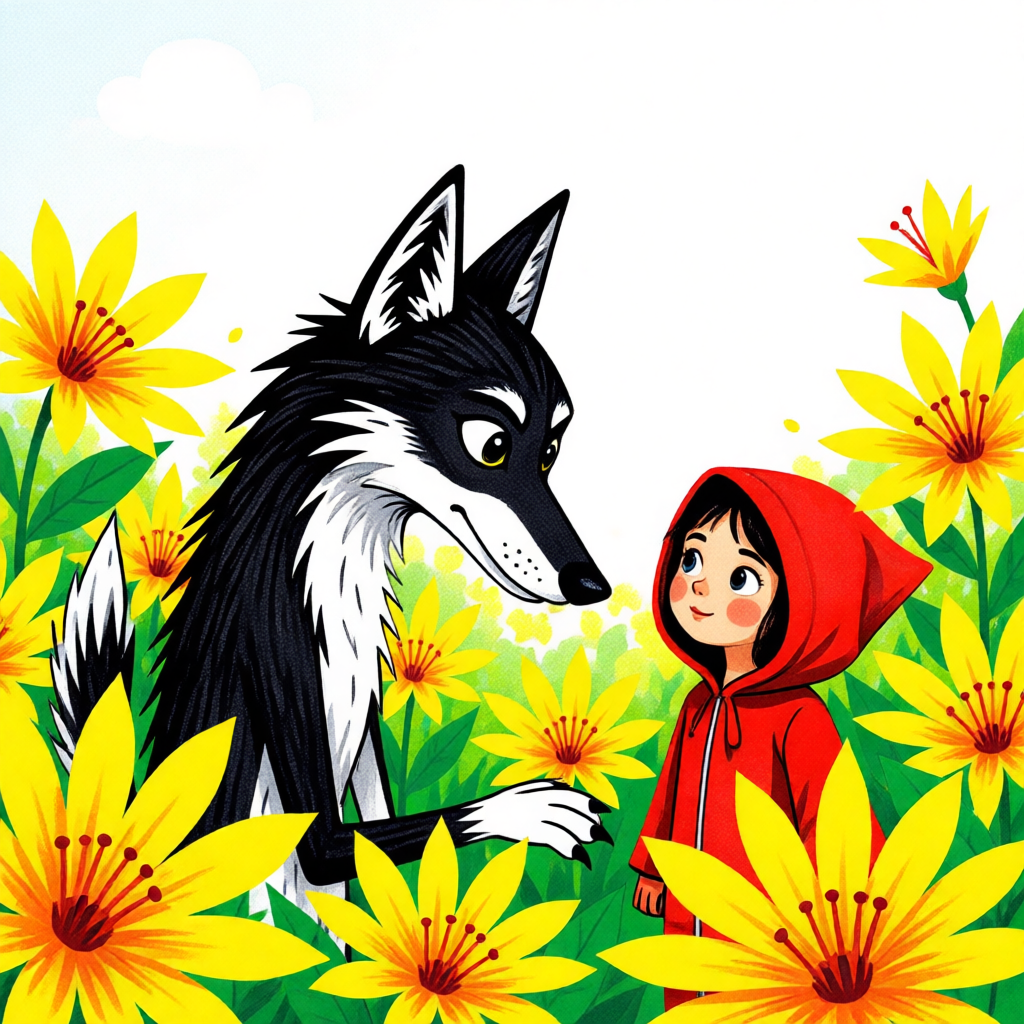 Caperucita Roja y el Lobo del Cerro - ilustración 1