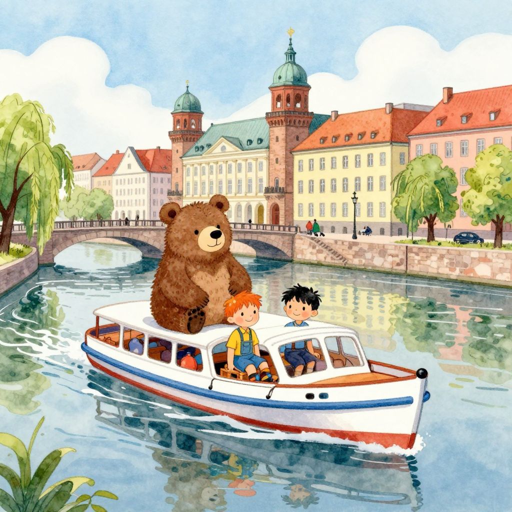 Der Berliner Bär und das Brandenburger Tor - Illustration 1