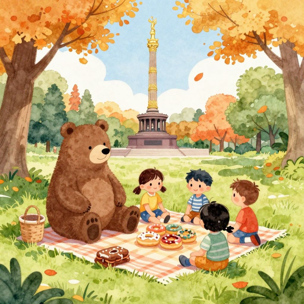Der Berliner Bär und das Brandenburger Tor - Illustration 2
