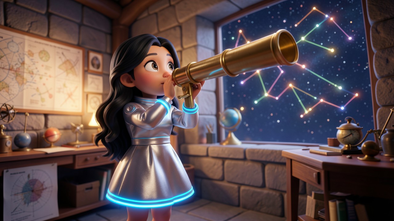 La Princesa Lyra y el Secreto de la Nebulosa de Cristal