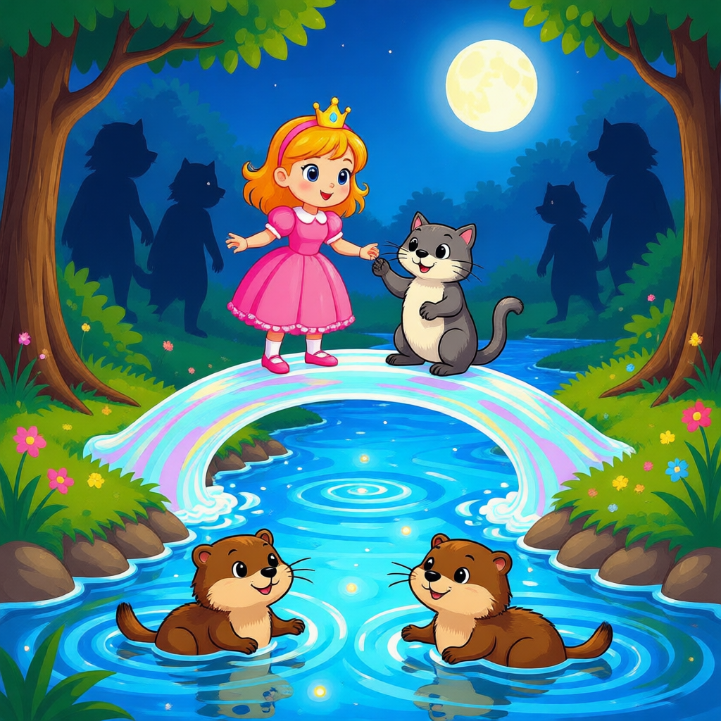 La Princesa Elara y el Bosque de los Susurros Plateados - ilustración 1