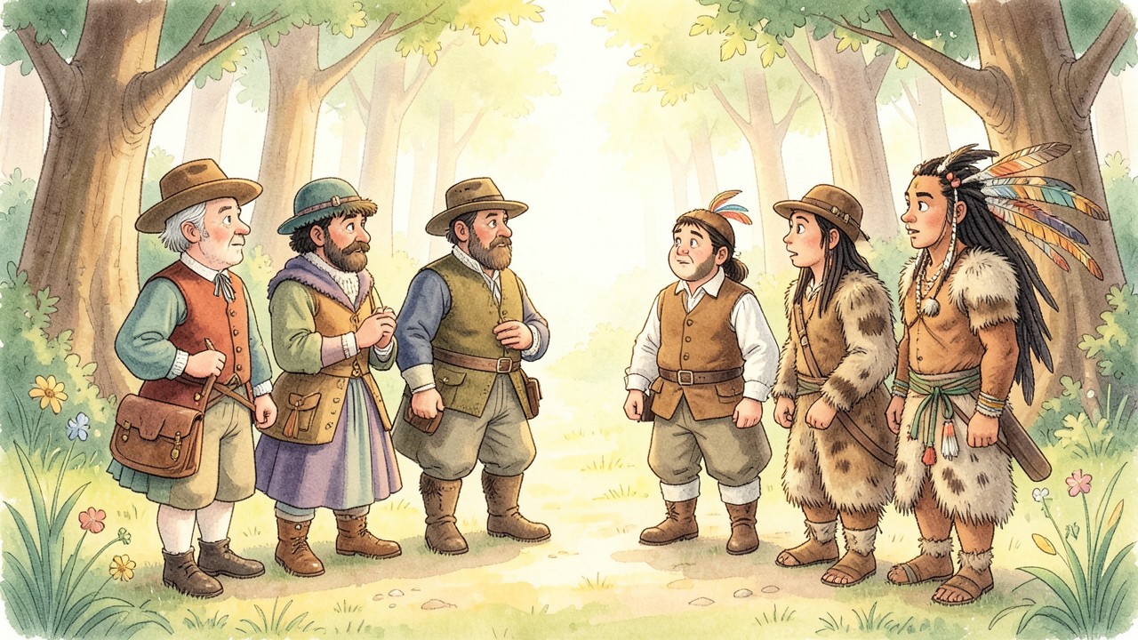 Los colonos y los nativos: Una historia de amistad y conflicto