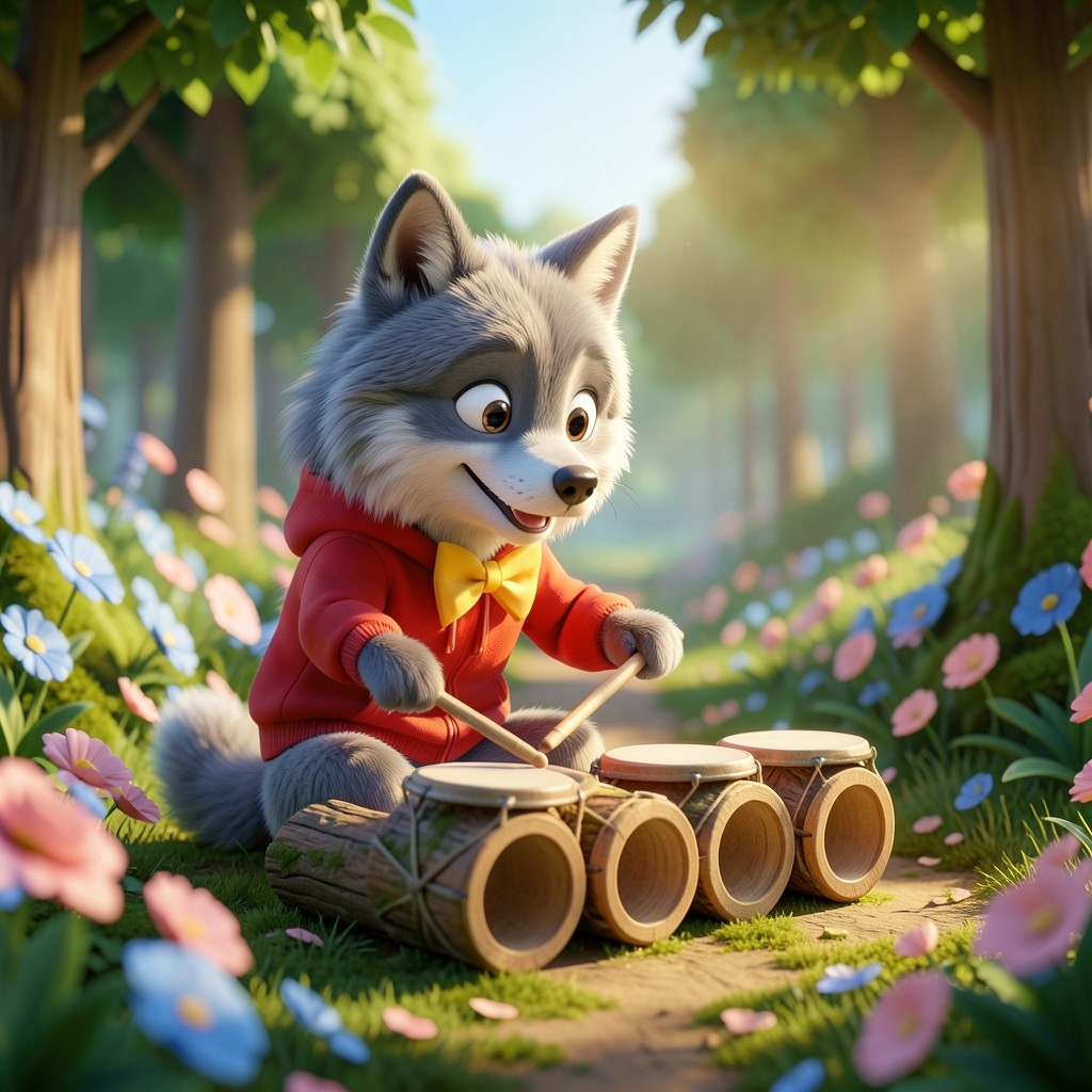 El Lobo que amaba la música - ilustración 1