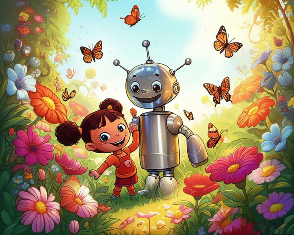 ¡Máximo y Samira: Una Aventura Electrónica en el Jardín de las Mariposas!